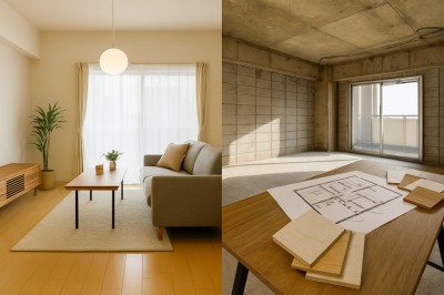 リノベ済み物件って本当にお得？自分でやるリノベと徹底比較！